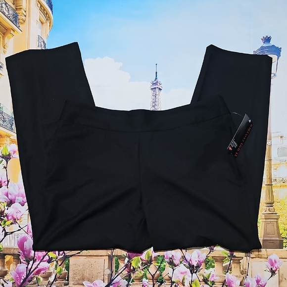 Avenue Pants - Avenue Elegant Black Women's High Waist Pants Size 16 New